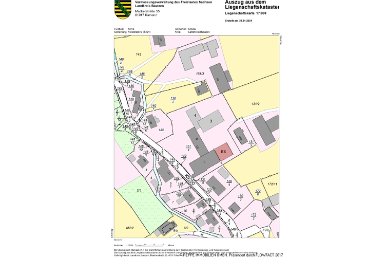 Kataster aktuell freigestellt mit Baurecht