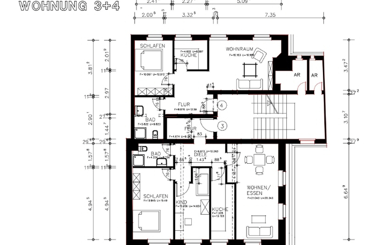 Grundriss zweites Obergeschoss O16